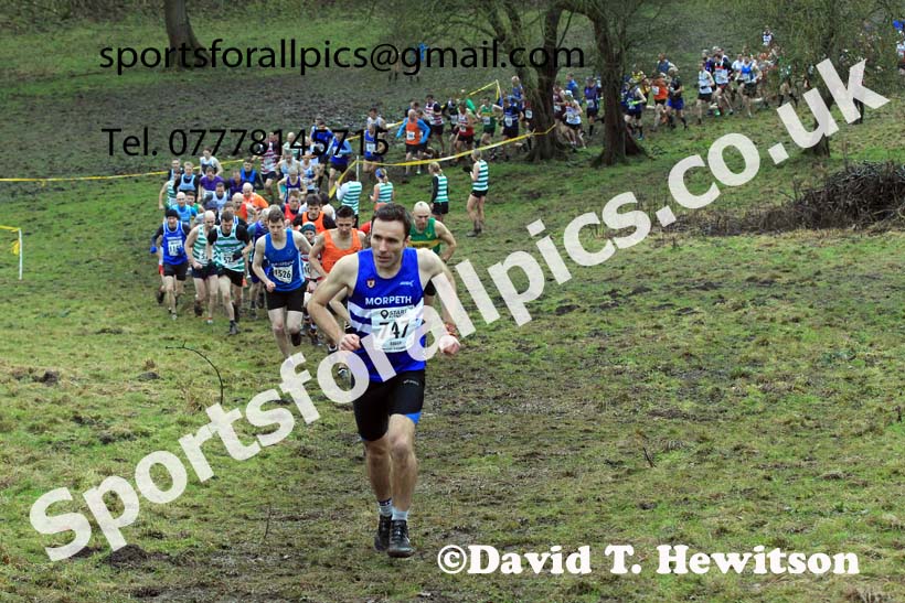 Senior mens 2022 North Eastern Harrier League, Thornley Farm, Peterlee, County Durham. Photo: David T. Hewitson/Sports for All Pics